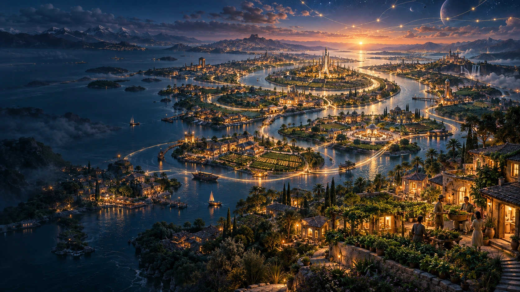 Connected communities across a global landscape.